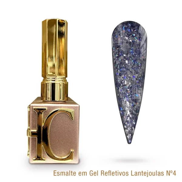 Esmalte em Gel Refletivos Lantejoulas Helen Color 15ml - 04