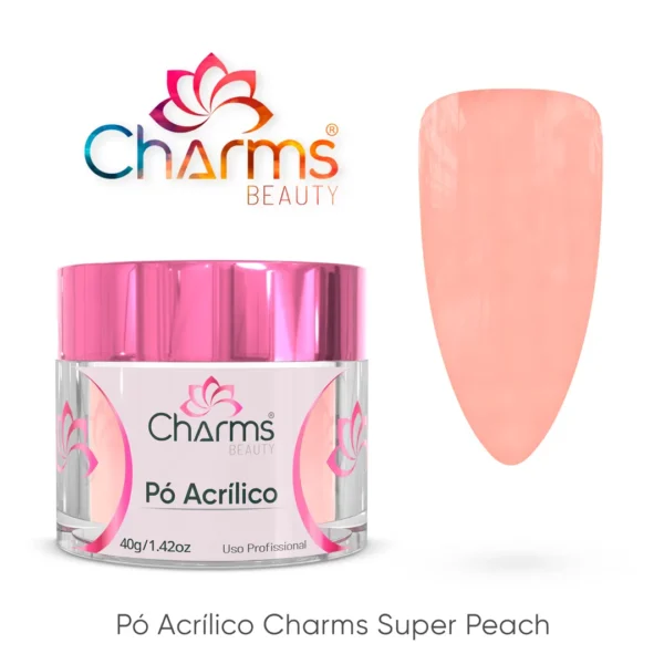 Pó Acrílico Charms Beauty - Super Peach - 40g