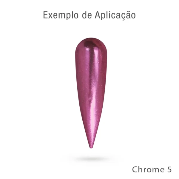 Pó Chrome 05 Charms Beauty - Efeito espelhado